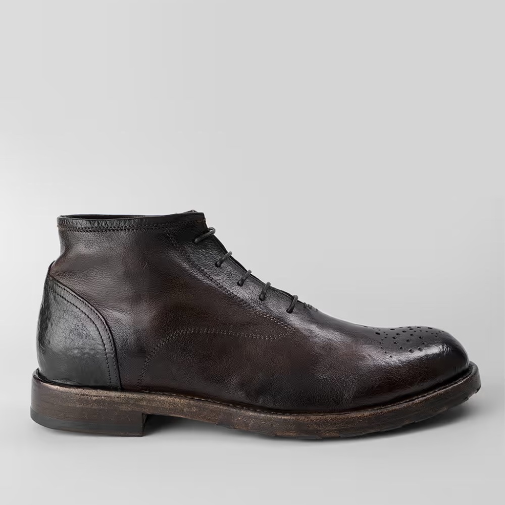 Untamed Street ASTON cigar-brown high chukka boots. 42 Size: EU 42, UK 8, US 9